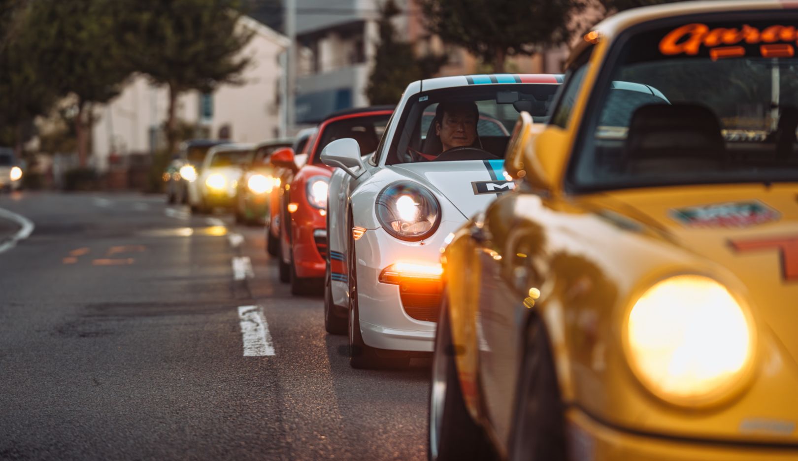 The Hakone Runners are always a striking sight on the roads.
