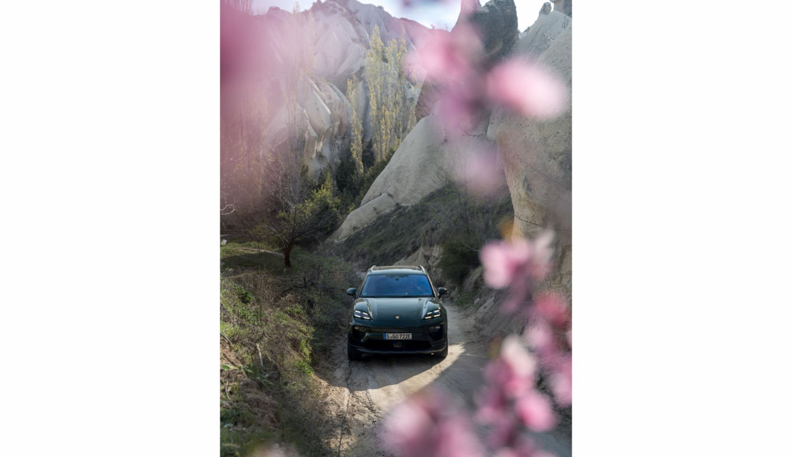The Macan feels just as happy on off-road tracks as it does on made-up roads.