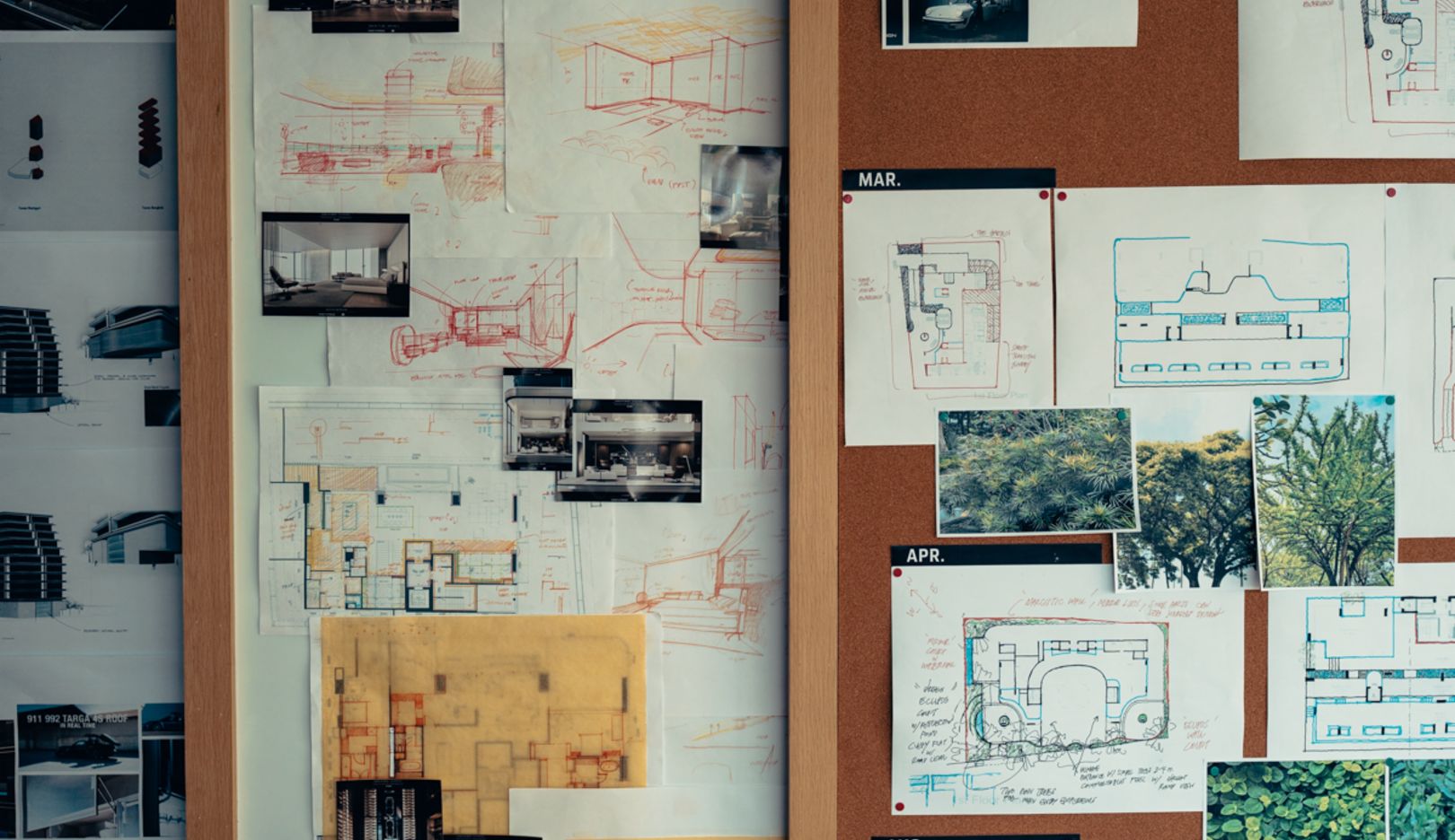 Detailed planning: Sketches, photos, and construction plans of Porsche Design Tower Bangkok.