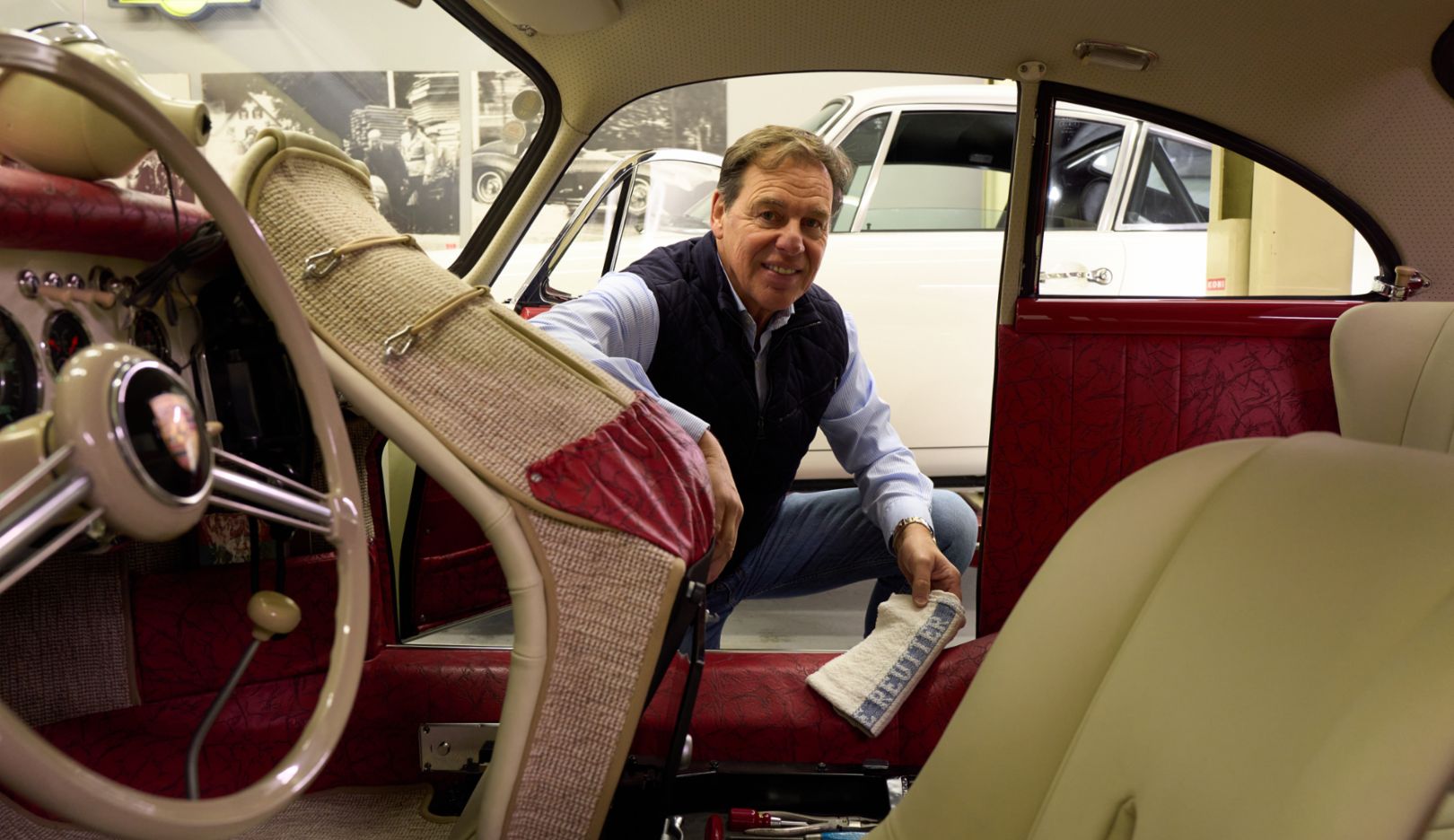 Hidden emergency kit: A toolbox is located underneath the fold-up passenger seat.