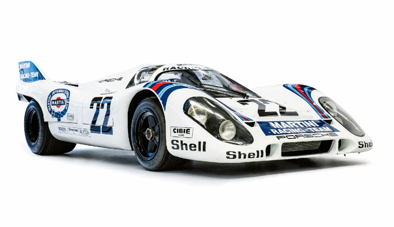 Porsche Martini: ein Streifzug durch die Motorsportgeschichte in Blau und Rot.