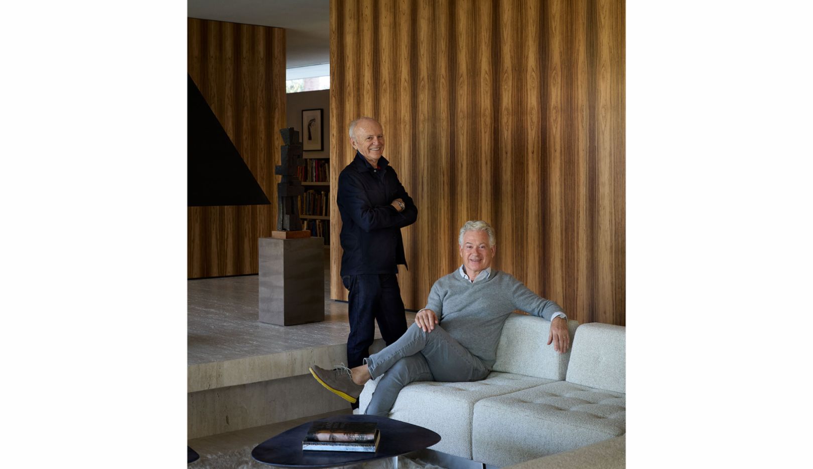 Steven Harris (links) und sein Ehemann Lucien Rees Roberts.