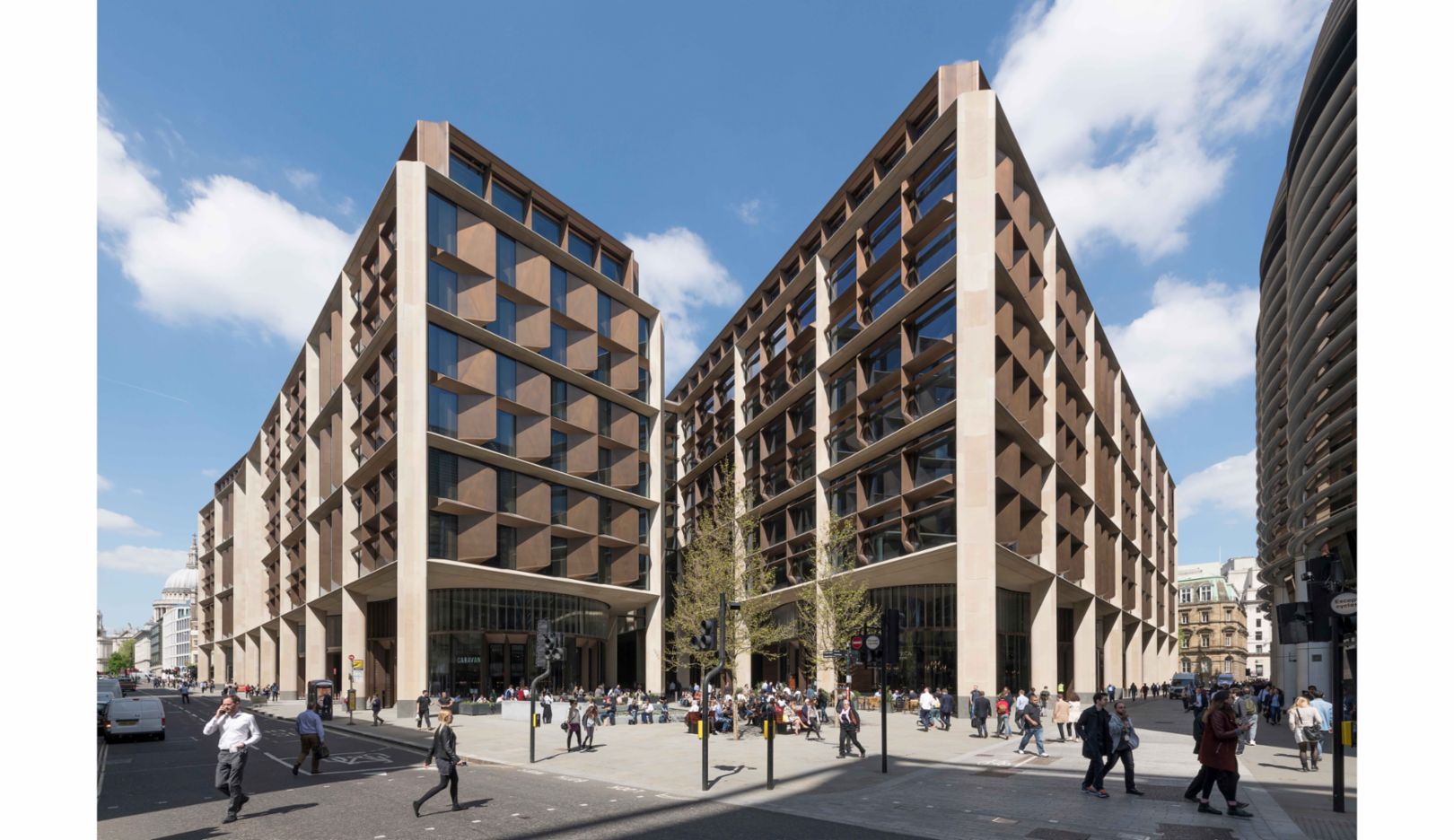 The Bloomberg media company's European headquarters in the heart of London was completed in 2017. It is one of the world’s most sustainable office buildings. Photo: Nigel Young / Foster + Partners