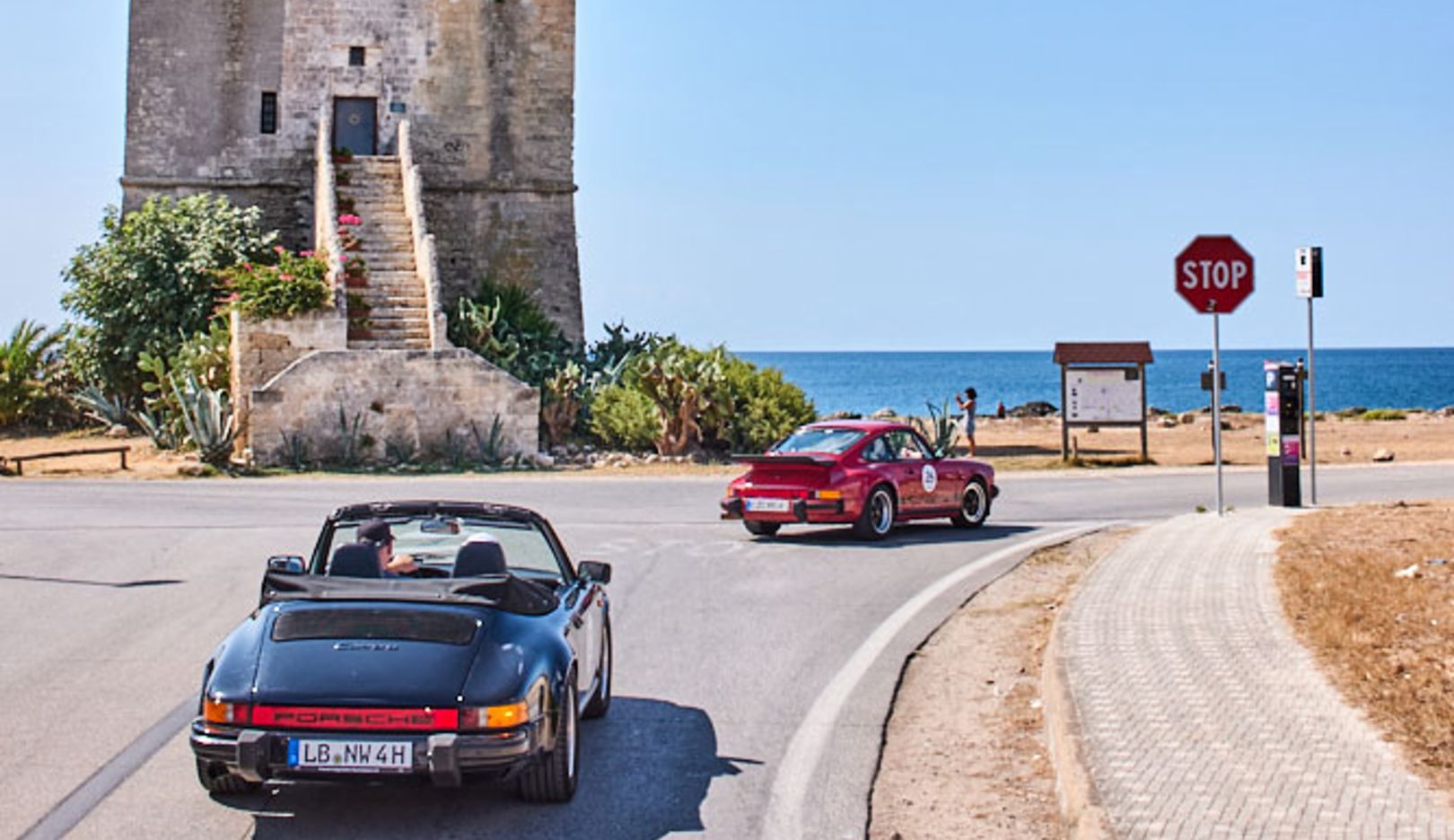 Drive into the blue: One of the day trips follows the picturesque Apulian coast.