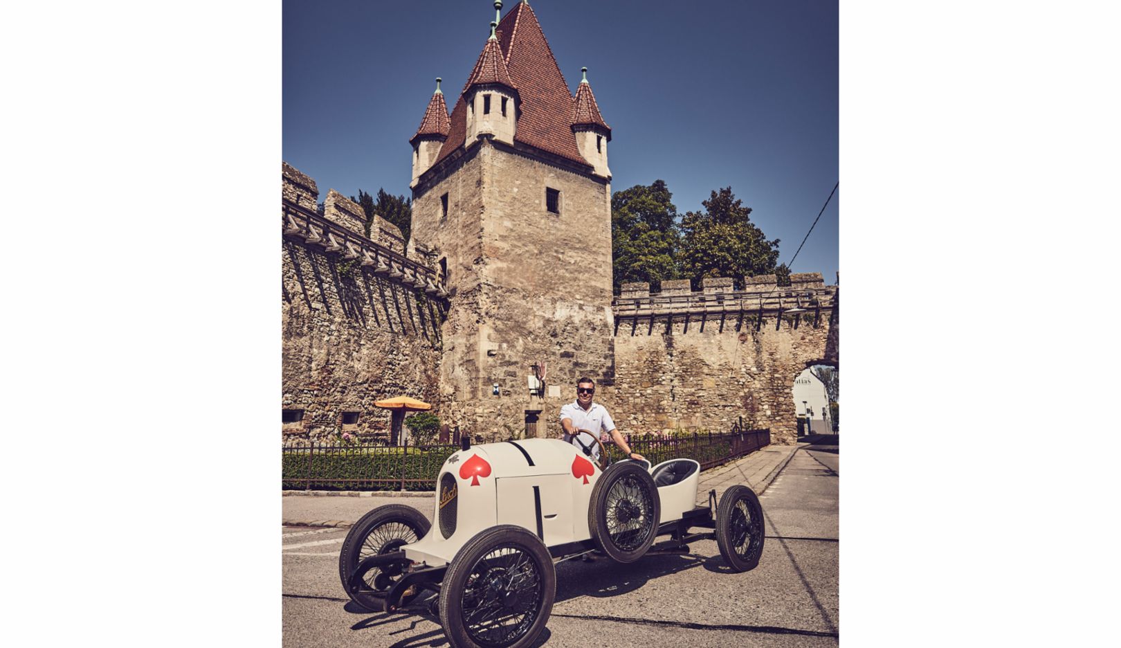 Sascha might have already driven around the 13th-century Reckturm tower more than 100 years ago.