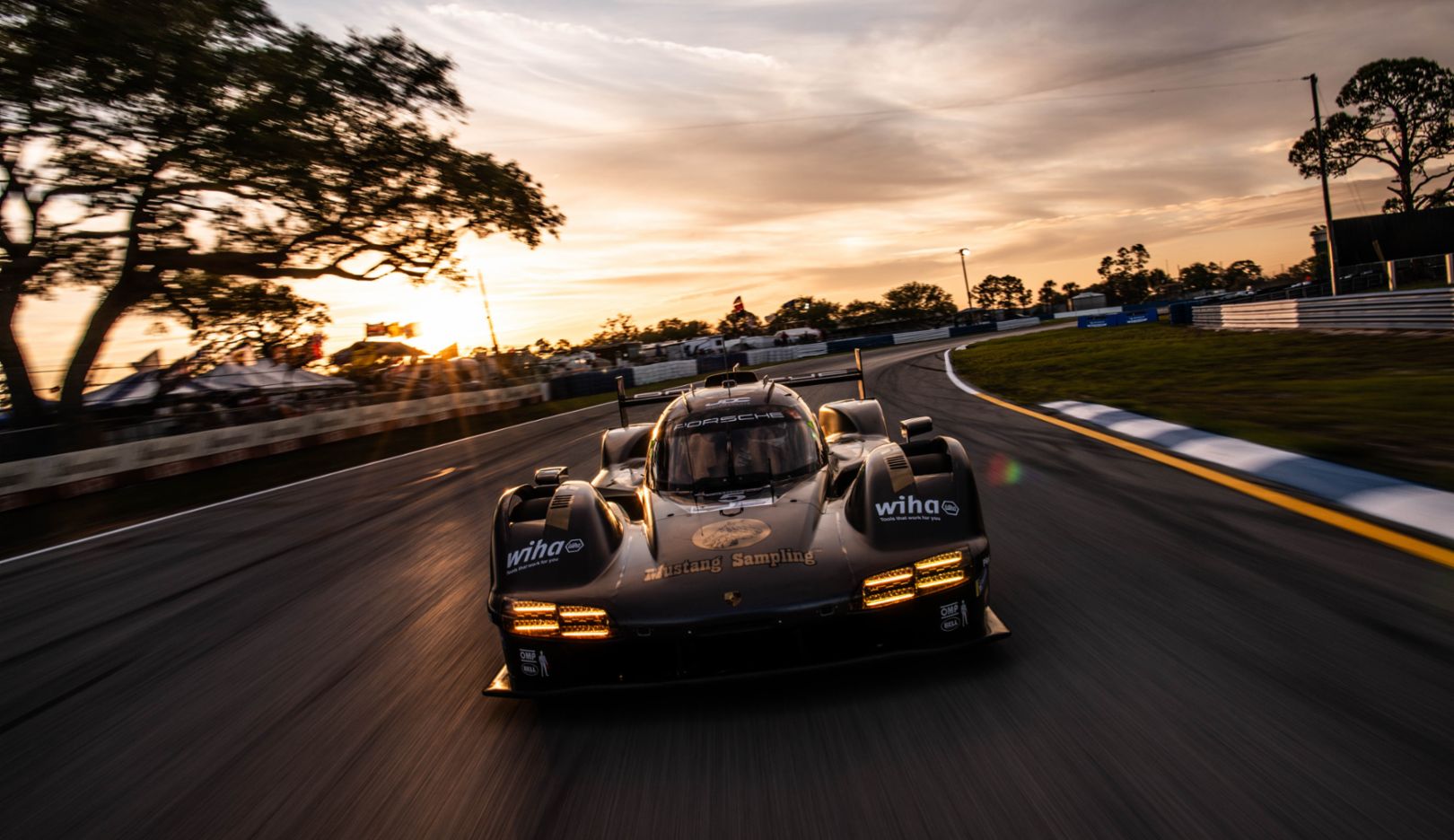 Golden hour: The JDC-Miller 963 at sunset in Sebring.