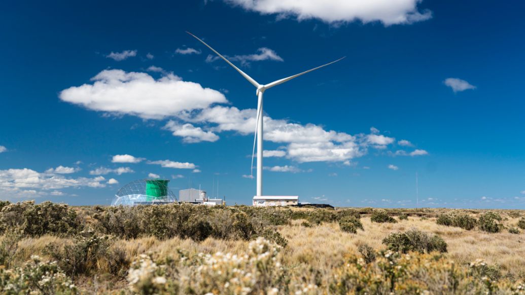 Haru Oni eFuels pilot plant, Punta Arenas, Chile, 2023, Porsche AG